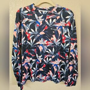 Columbia Women's Leaf Print DriFit Long Sleeve